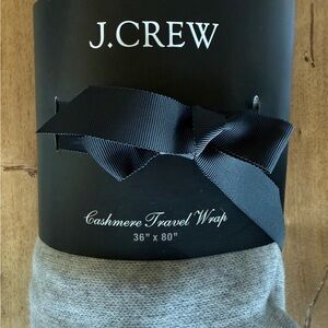 J.Crew 100% Cashmere Travel Wrap in Heather Dove